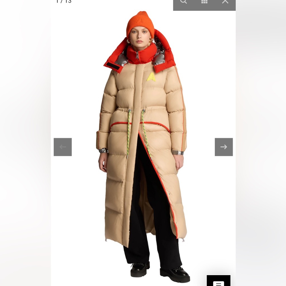 2-In-1 Maxi Puffer Jacket with Removable Sleeves NWT